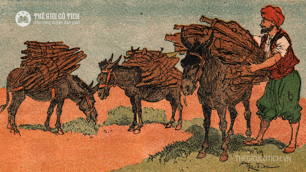 Alibaba và ba con lừa chở củi