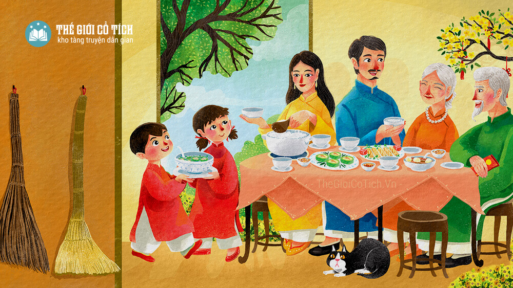 Gia đình sum họp ngày Tết